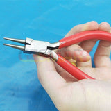 Flat/Round Nose Pliers Pointed Pliers with Foam Handle Jewelry Making Tool