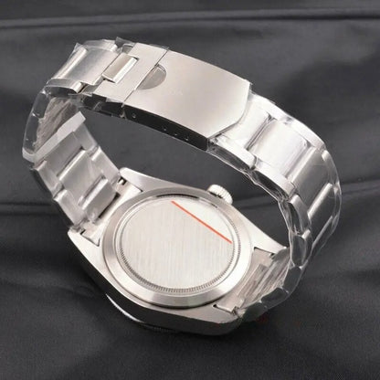 41mm Blue Bezel 316L Steel Watch Case Fit ETA 2836 2824 Miyota 8215 821A