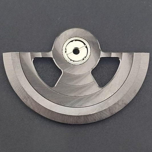 Modified Black Hollow Ripple Rotor Oscillating Weight for NH35 NH36 Movement