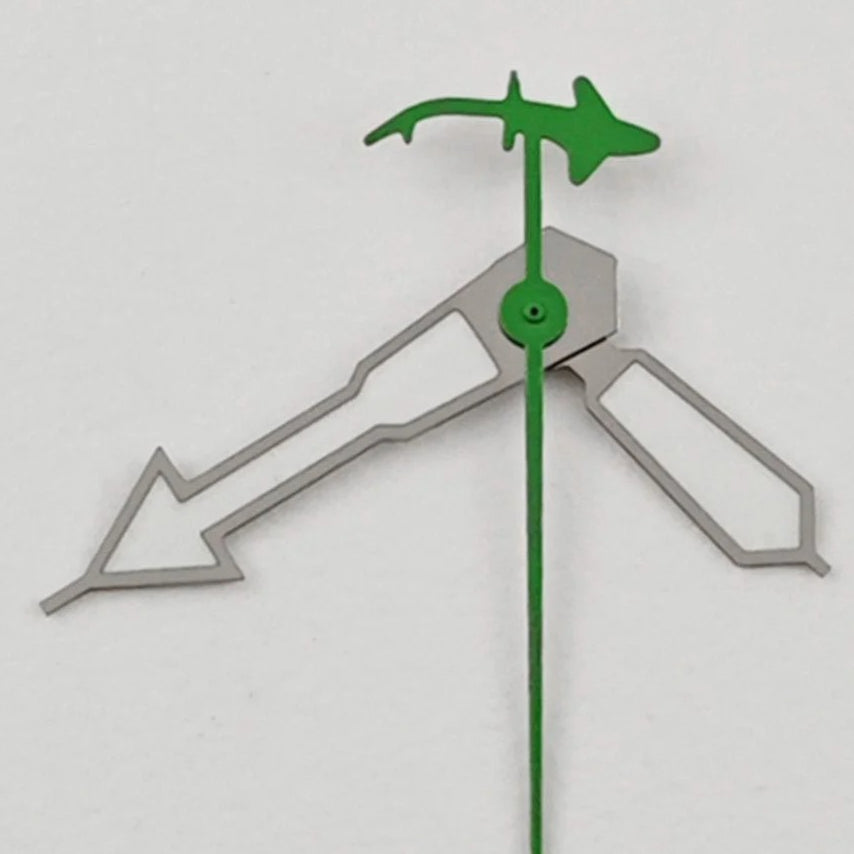 Shark Second Hands Green Luminous Watch Hands for NH34/35/36 NH38 NH39 NH70 NH72