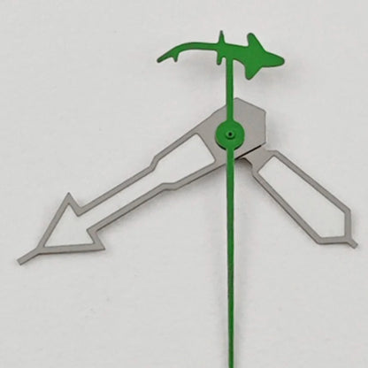 Shark Second Hands Green Luminous Watch Hands for NH34/35/36 NH38 NH39 NH70 NH72