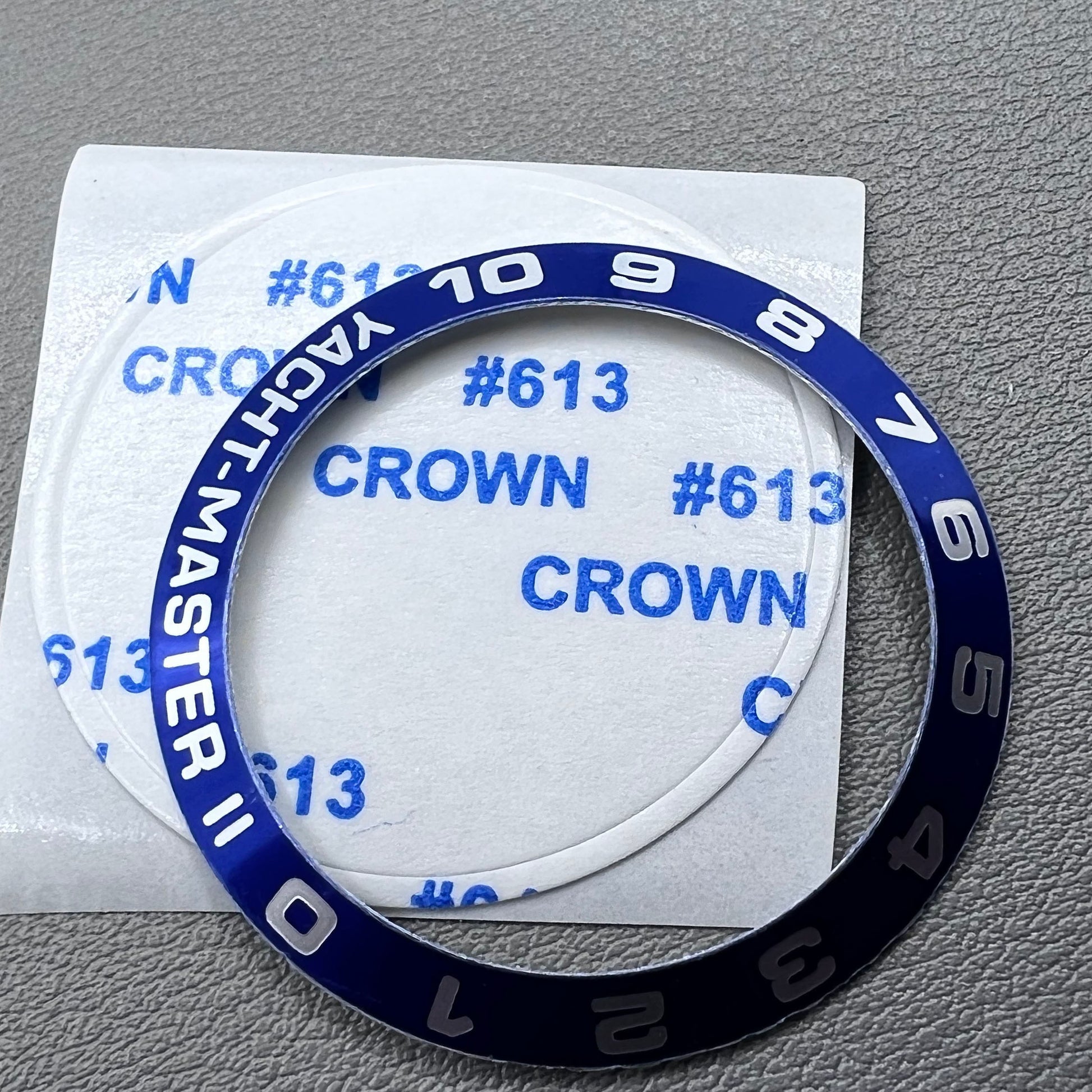 Numerals silver bezel insert for Yacht-Master 2, aluminium alloy, durable and stylish accessory