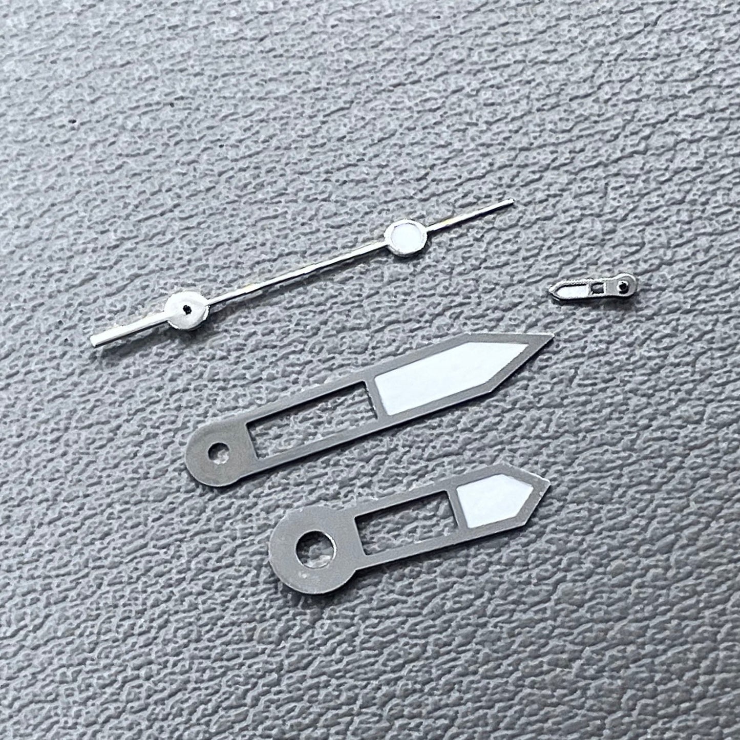 14.5x14.5x9.75x3mm Green Lume Silver Trim Watch Hands for NH39 Movement