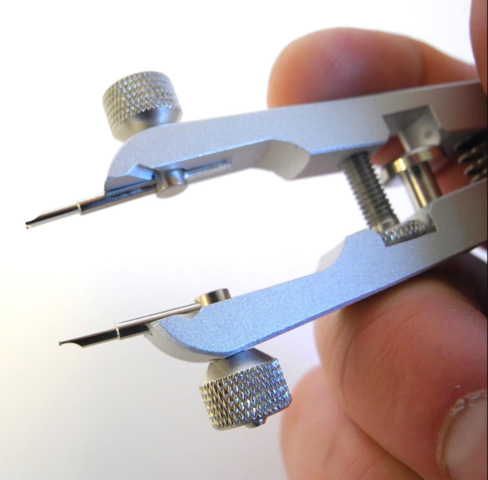 Bergeon 6825 spring bar pliers for watch bracelet removal with ergonomic handles