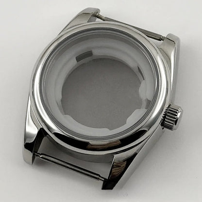 31MM Round Bezel Sapphire Glass Jubilee bracelet Watch Case Ladies Fit NH05 NH06