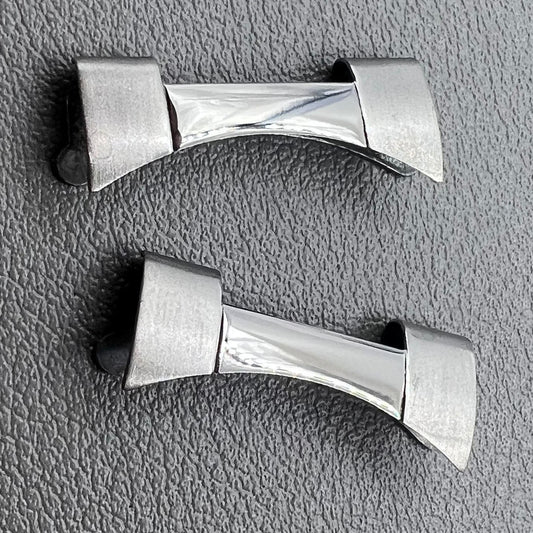 4 Stück Federstege für Armband Uhrenband gebogen 16x2,3x2,4 mm Edelstahl