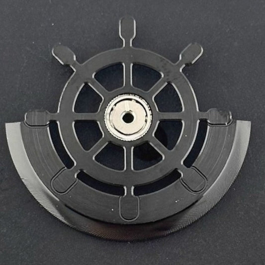 Modified Dark Black Rudder Rotor Oscillating Weight for NH35 NH36 Movement