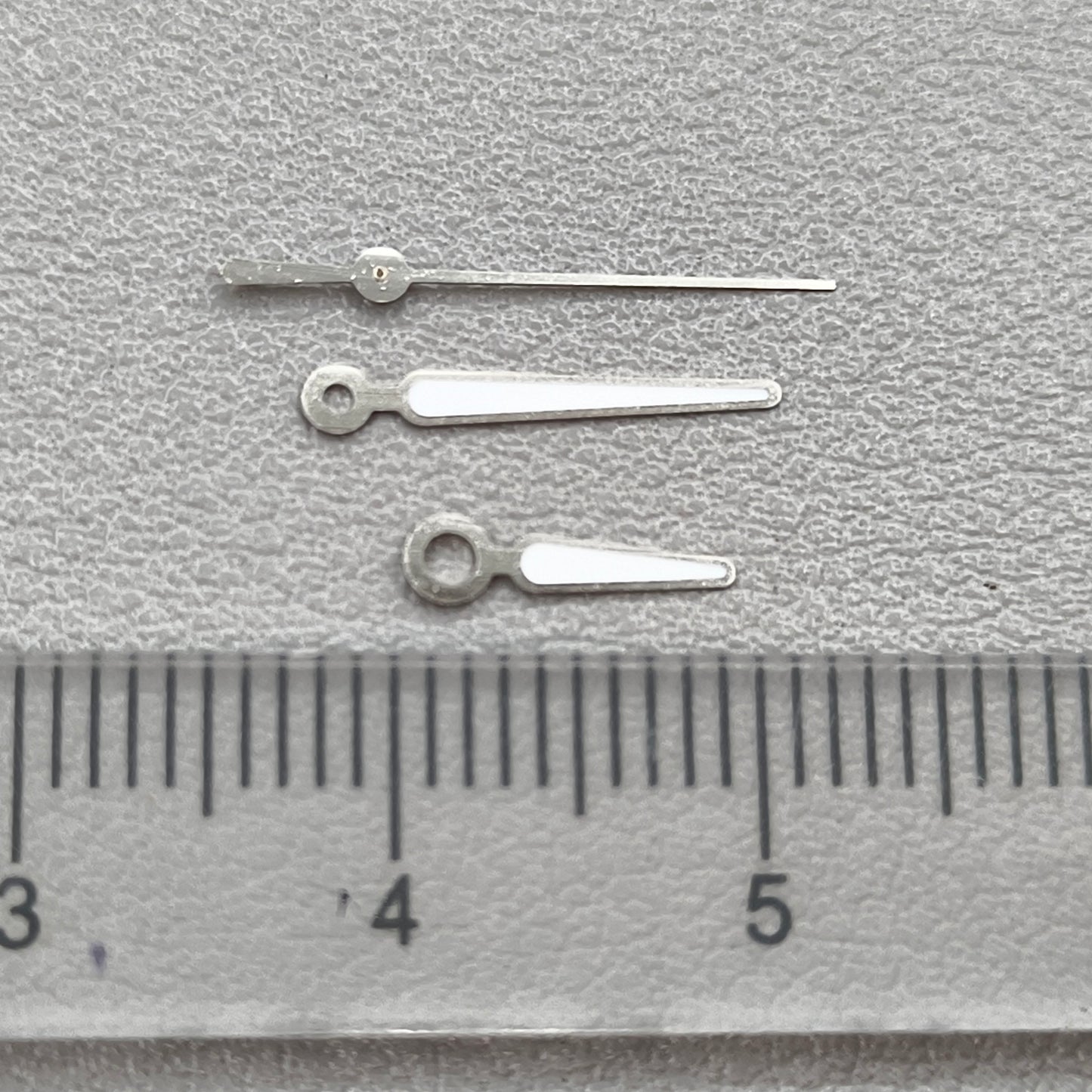2 Sets Green Luminous Silver Trim Watch Hands for NH35A/NH36A/4R/7S Movement