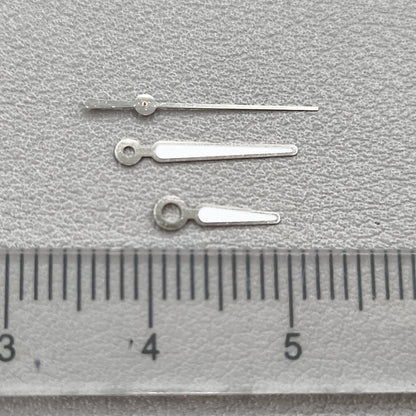 2 Sets Green Luminous Silver Trim Watch Hands for NH35A/NH36A/4R/7S Movement