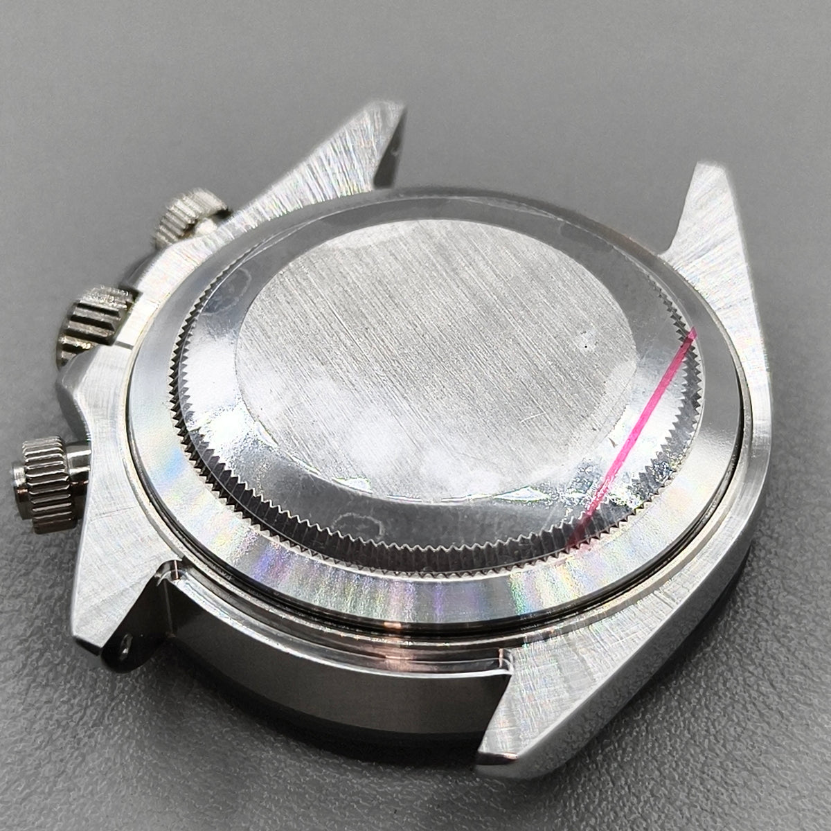 Silver Black Daytona 40mm Mens Watch Steel Case for Daytona VK63 VK64 Case