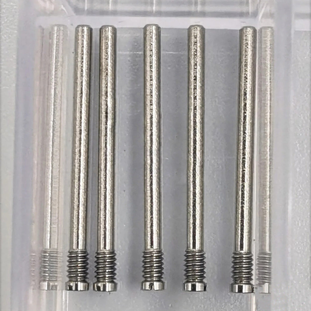 100Pcs stainless steel screws for Rolex watch bands, versatile sizes for strap repair and adjustment.