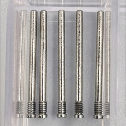 100Pcs stainless steel screws for Rolex watch bands, versatile sizes for strap repair and adjustment.