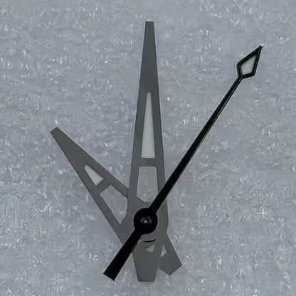 Lume black second hand with silver trim and big arrow for NH35/36 NH38 NH72 NH70 watches by Lume.