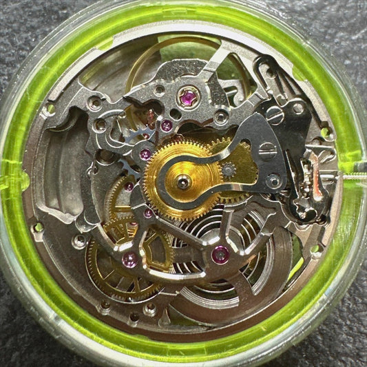 Silver 2824 automatic mechanical watch by China Made, featuring 3 hands, no calendar display
