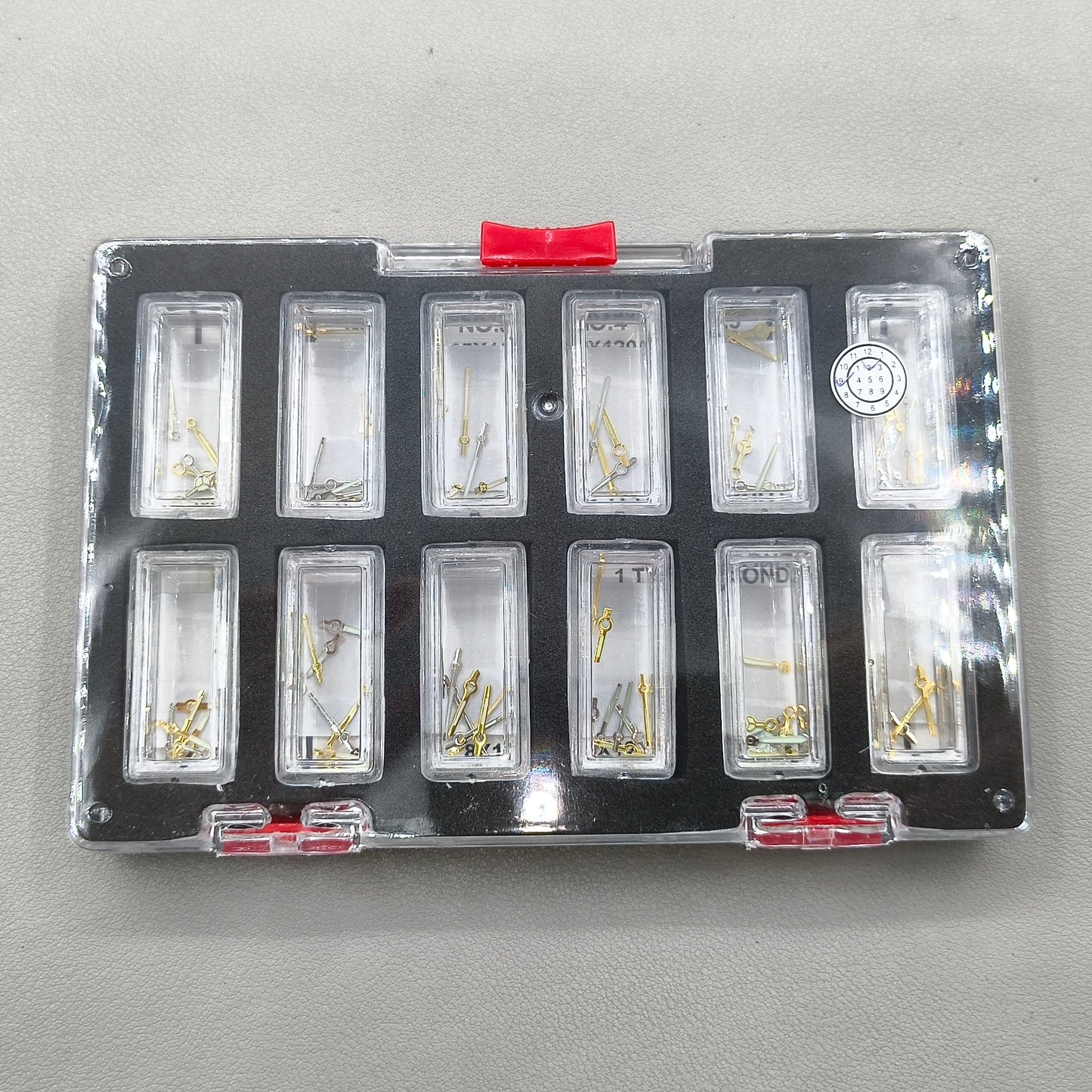 44 Sets Watch Hands Assortment Golden/White Luminous Hour/minute/second Hands