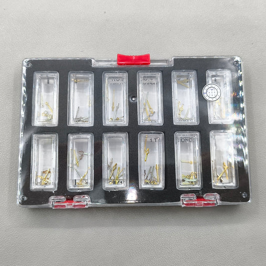 44 Sets Watch Hands Assortment Golden/White Luminous Hour/minute/second Hands
