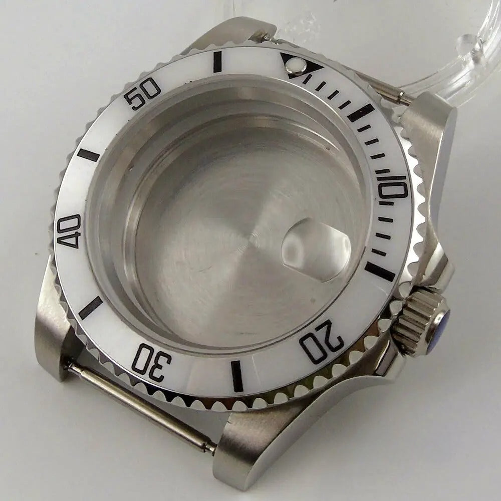 40mm Ceramic Bezel Watch Case Fit NH35 NH36 Miyota 8215 821A mingzhu 2813