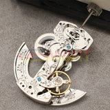 Asian Dandong Silver Hollow Rectangle Automatic Mechanical Movement