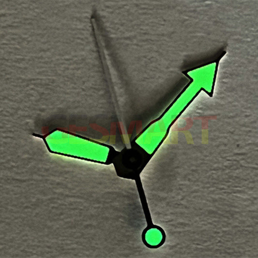 C3 Super Green Lume watch hands for SKX007 with NH36 movement, ideal for precise timekeeping accessories.