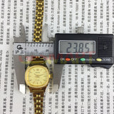 24mm SHANGHAI HAIDA Manual Mechanical Lady Watch Golden Nail Square Case