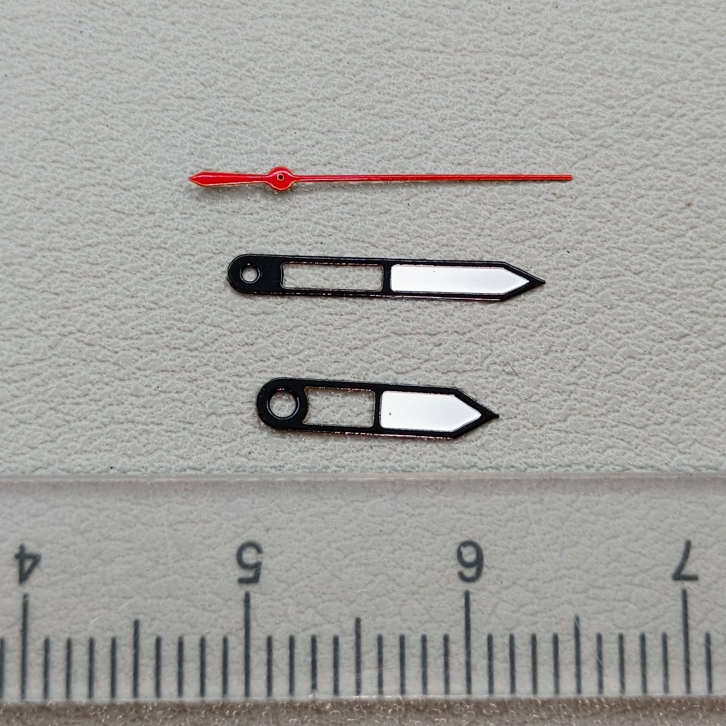 2 Sets/Pack Black Trim Red Second Hand Watch Hands for Miyota 2035 Movement