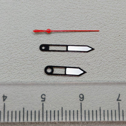 2 Sets/Pack Black Trim Red Second Hand Watch Hands for Miyota 2035 Movement