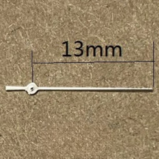Set of 3 silver 13mm second hands for Miyota OS10 OS20 OS30 watch movements.