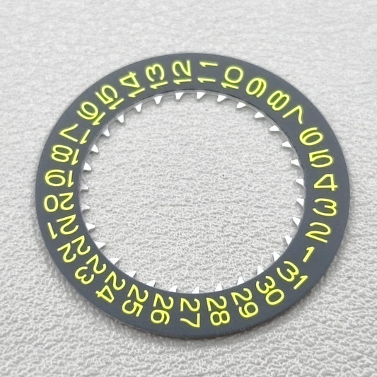 Black Background Yellow Character Disk Date Wheel for NH35 NH36 Date Date@3