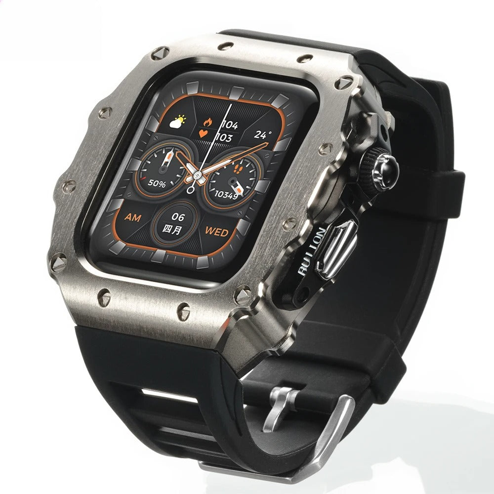 Luxury Kit for Apple Watch 10 46MM Stainless Steel Case IWatch Series 9 8 7 6 5