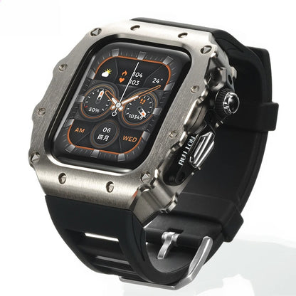 Luxury Kit for Apple Watch 10 46MM Stainless Steel Case IWatch Series 9 8 7 6 5