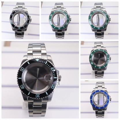 40mm Diver Case C3 Bezel Sapphire Glass For NH35 NH36 NH34 NH38 8215 Eta2824 SUB