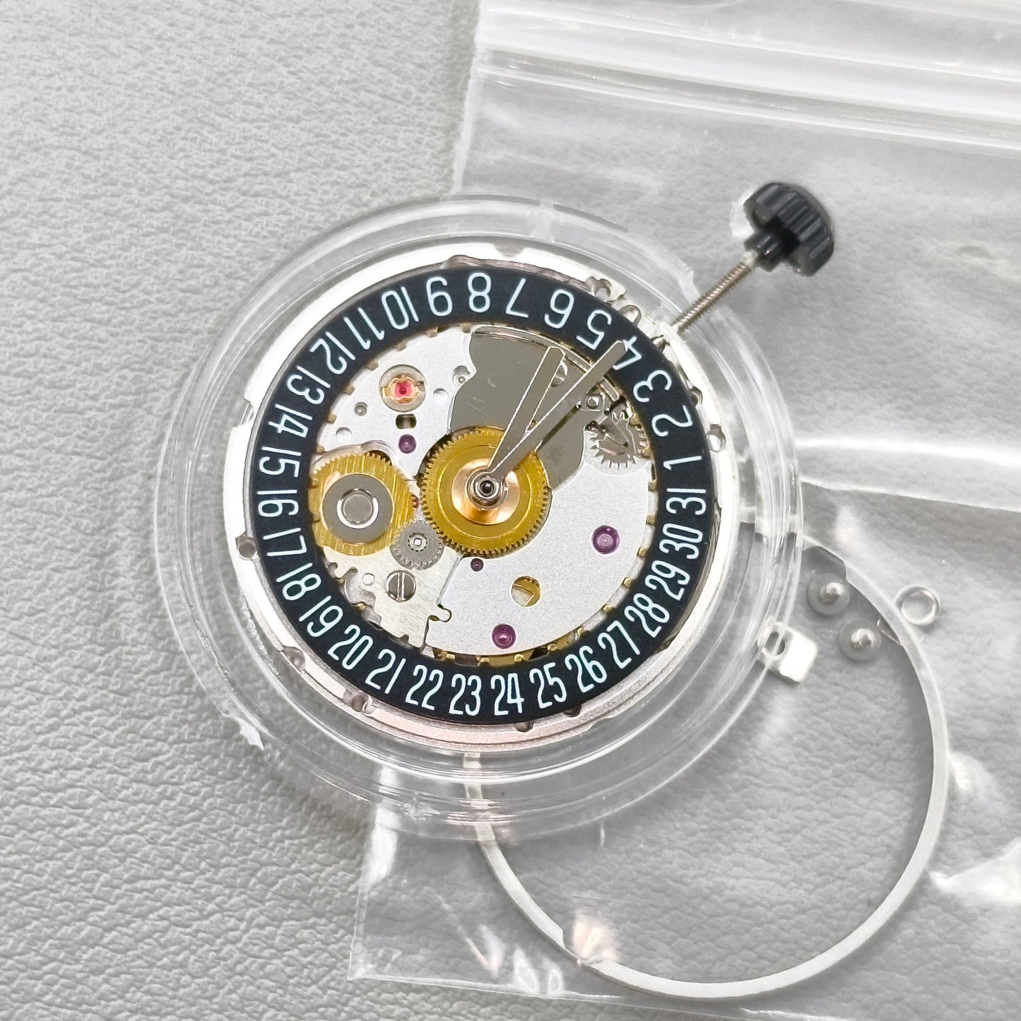 Seagull 2824 Automatic Mechanical Movement Black Disk Wheel Date@6