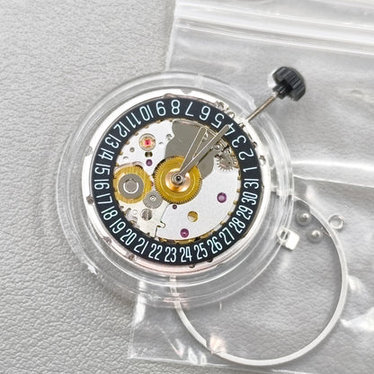 Seagull 2824 Automatic Mechanical Movement Black Disk Wheel Date@6