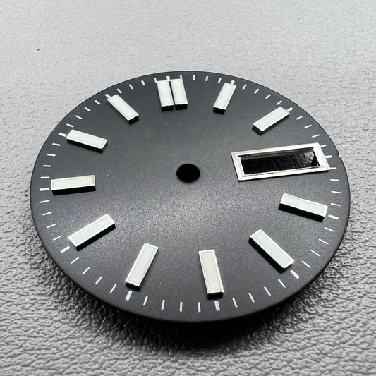 29mm Green Luminous Black Watch Dial Fit for NH36 NH36A Movement