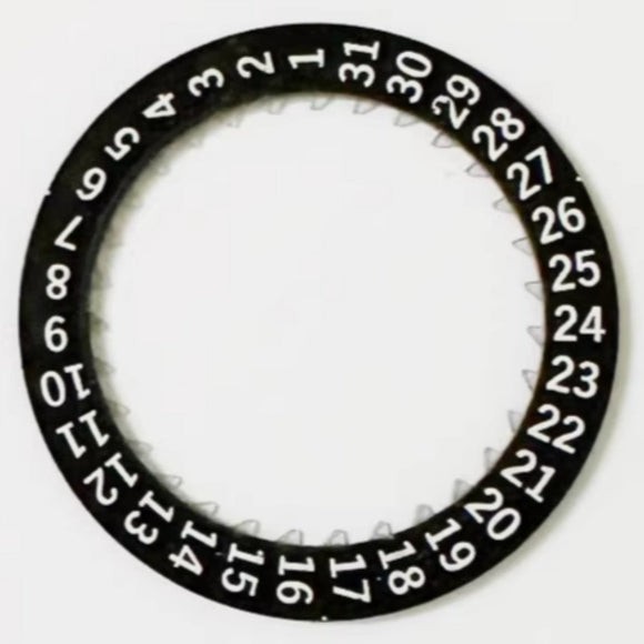 Black Date Disk Wheel Date Wheel Generic for ETA C01.211 Movement Date At 3
