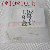 7x10x10.5mm Golden/Rose Golden Arrow Shape Watch Hands for Miyota 1L02 Movement