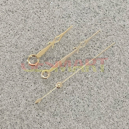 Diamond-shaped blue and golden green luminous watch hands for NH35/NH36/4R/7S movements.