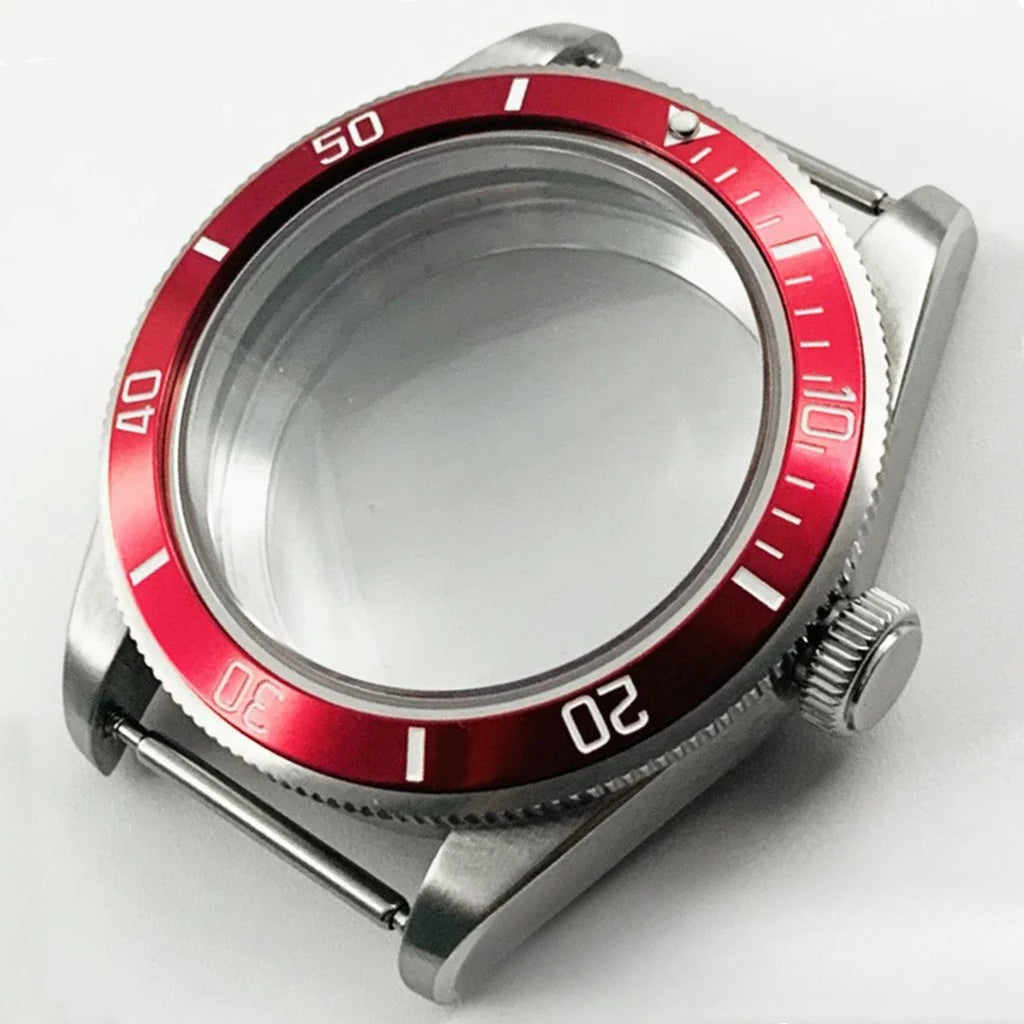 39MM Bezel Domed Sapphire Crystal Case for NH34 NH35 NH36 NH38 ETA 2824 PT5000