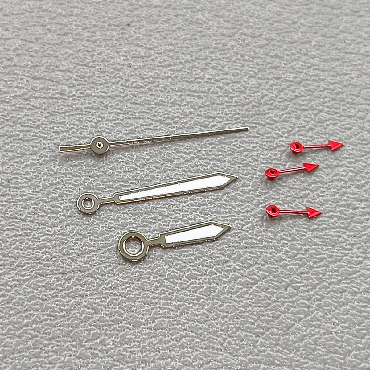 Arrow Shape Silver Trim Red Small Second Lume Watch Hands for OS10 OS60 OS80 Movement