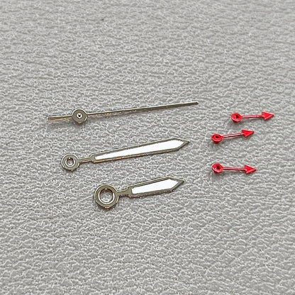 Arrow Shape Silver Trim Red Small Second Lume Watch Hands for OS10 OS60 OS80 Movement
