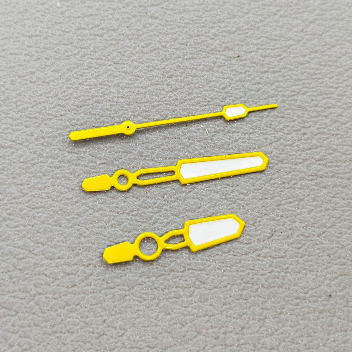 2 Sets Modified 3 Pins Green Luminous Yellow Watch Hands for NH35 NH36 4R 7S