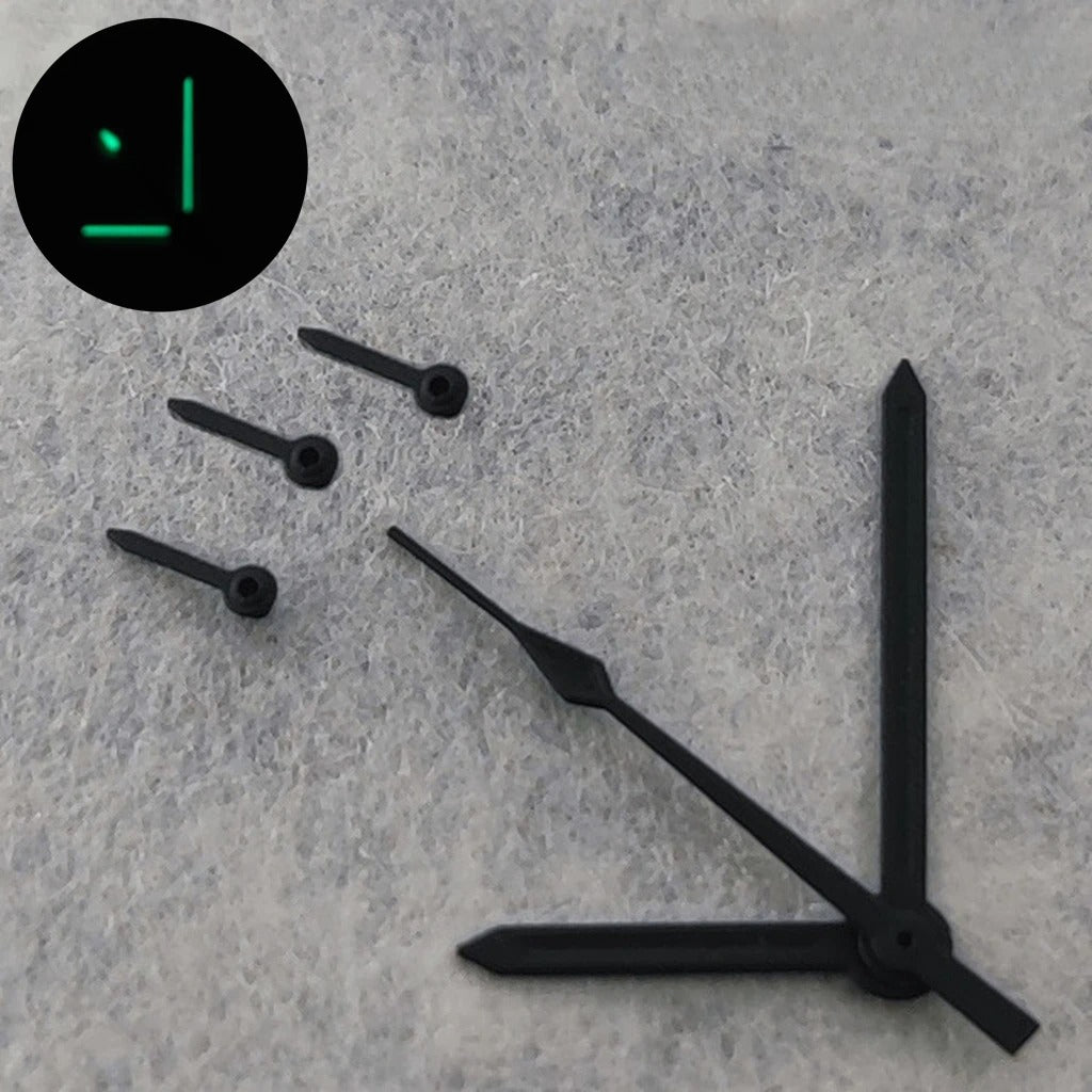 Black/Black Grey/White/Blue For VK63 VK64  Quartz Watch Hands Green Luminous