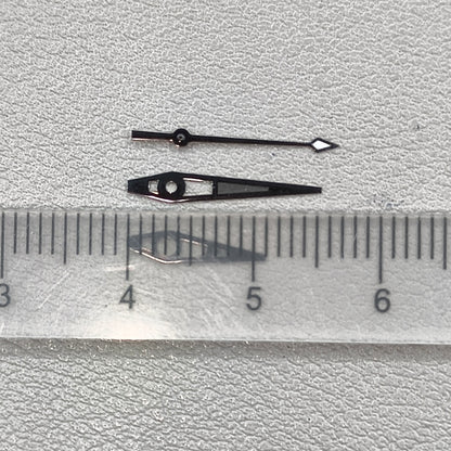 Black Big Arrow with Green Lume Watch Hands for NH35/36 NH38 NH72 NH70