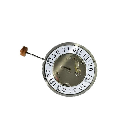 Replacement quartz calendar watch movement with date at 12 o'clock for Ronda 6004.B repair parts.