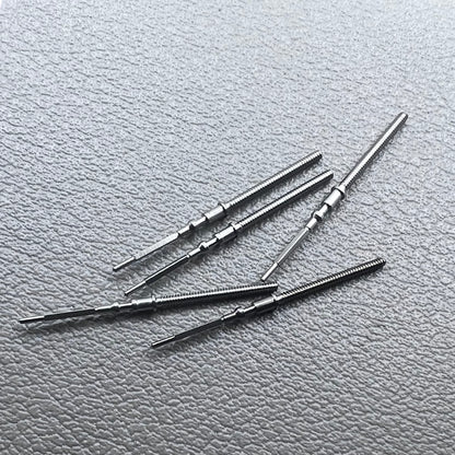 Set of 5 generic watch winding stems for YN55A, YN56A, YN84A, YN77 movements, compatible replacement parts.