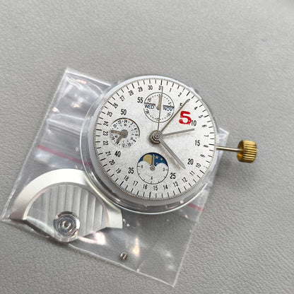 Dandong 7751 Movement Multifunctional Automatic Mechanical Movement 8 Hands