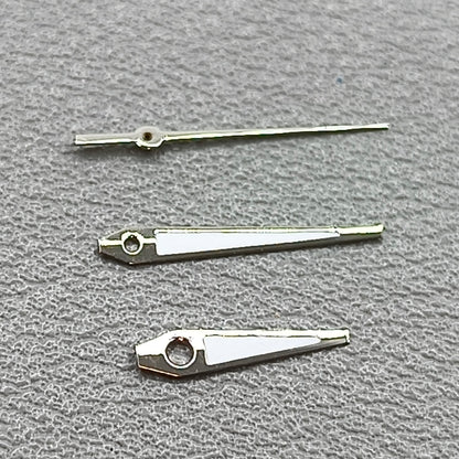 2 Sets Silver Trim with Green Lume Arrow Shape Watch Hands for Ronda 515