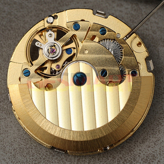 Mouvement mécanique automatique à calendrier perpétuel multifonctionnel doré de Shanghai
