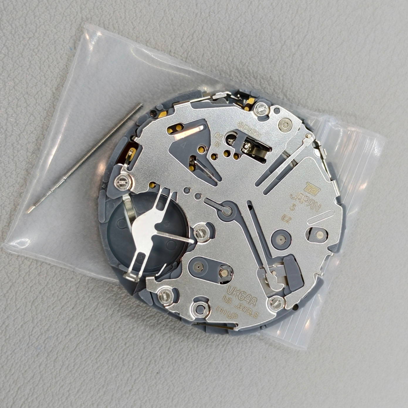 Japan Hattori VK64 VK64A QUARTZ Movement Date@6