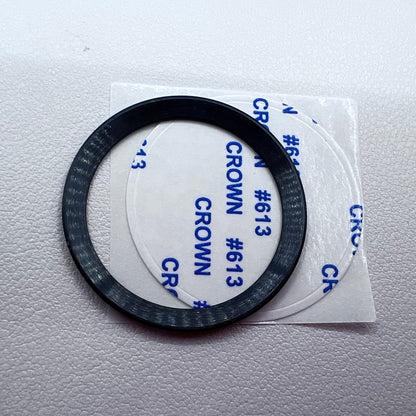 37.65*30.7mm Watch Bezel Ceramic Slope Black Background White Font for Daytona